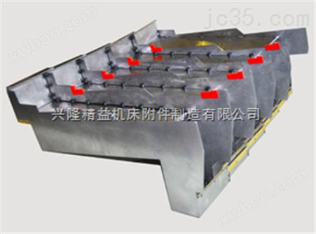 钢制机床钣金导轨伸缩防护罩