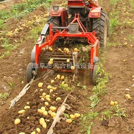 多功能根茎类收货机 可定制新型收获机 手扶车土豆收获机价格